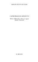 Copertina  L'appropriazione imperfetta : editori, biblioteche e libri per ragazzi durante il fascismo 